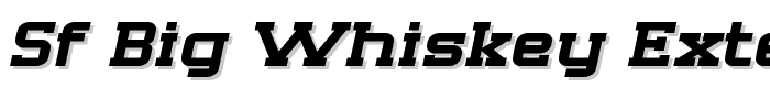 SF Big Whiskey Extended font